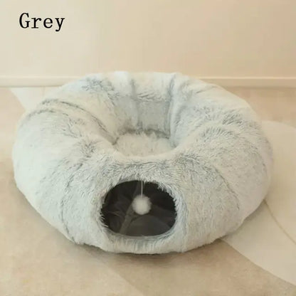 2 In 1 Round Tunnel Cat Beds 95cm